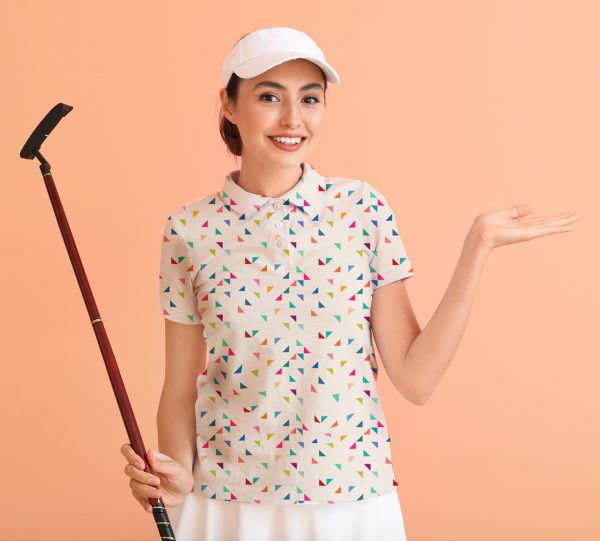 Triangles - Ladies Golf Shirt